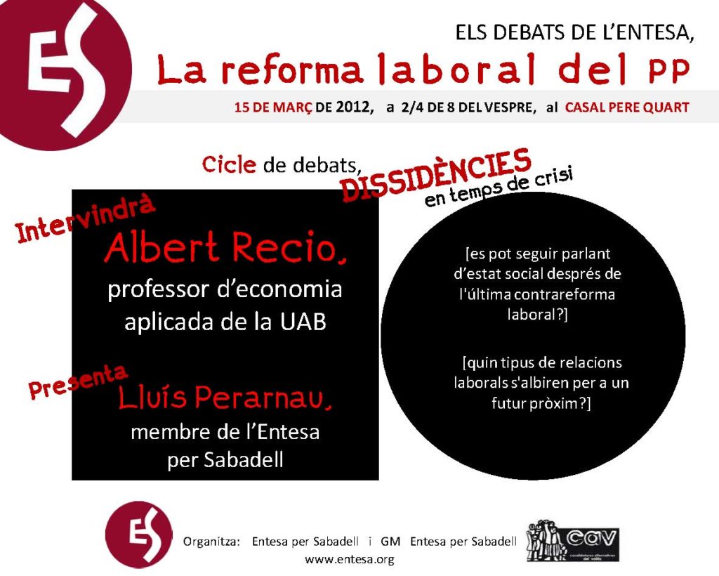 120315 Dissidències Reforma laboral