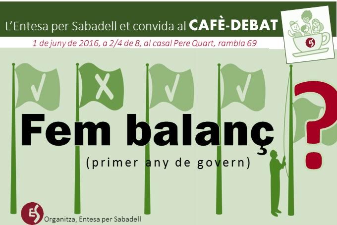 160601 Debat cafè 1r any mandat